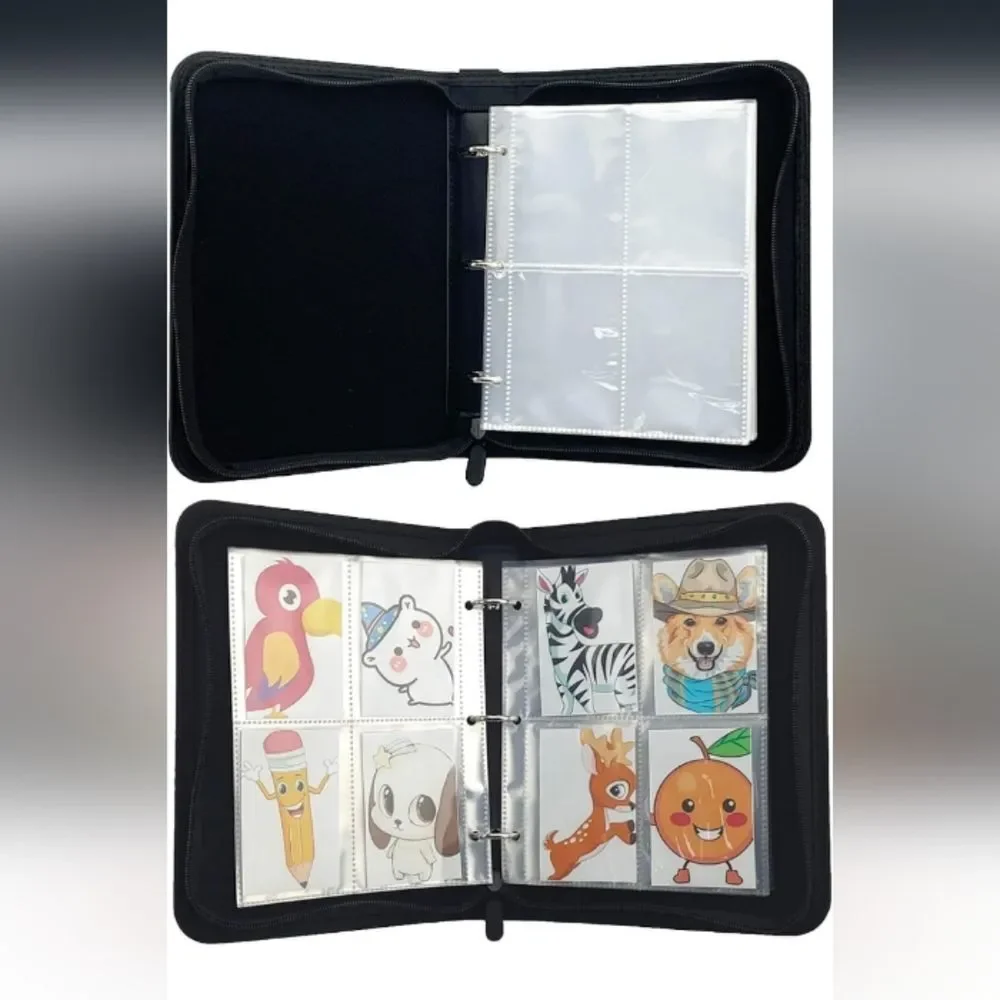 TC Games Card Binder 4-Pocket Card Holder Album with Sleeves NWOT
